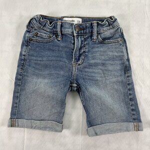 Abercrombie Kids Jean Shorts - Size 7/8 - Light Blue Rolled Hem